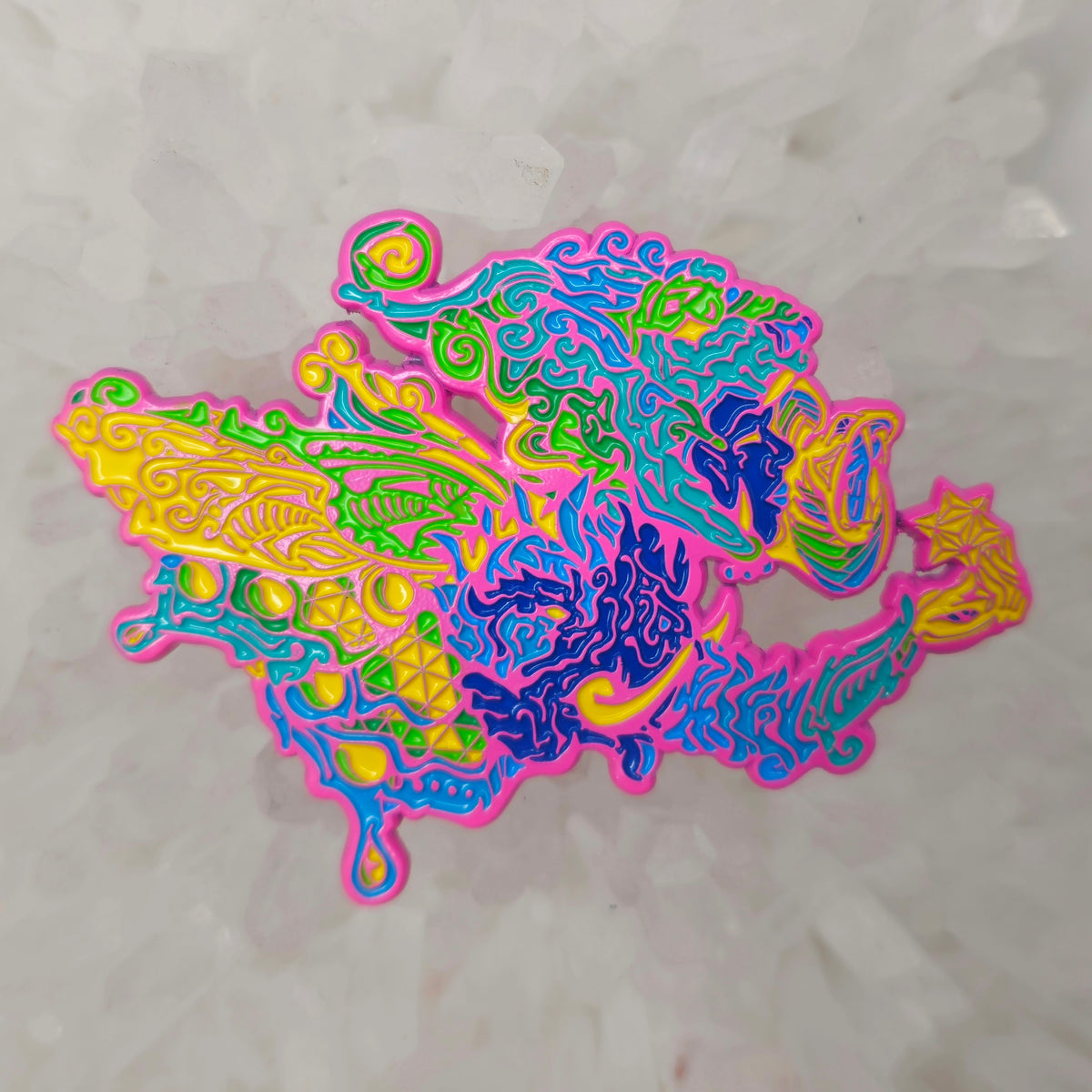 Lion Elephant Snake Cloud Creature V3 Lex Newtho Archangel Trippy Psychedelic Art 3D Enamel Pins Hat Pins Lapel Pin Brooch Badge Festival Pin