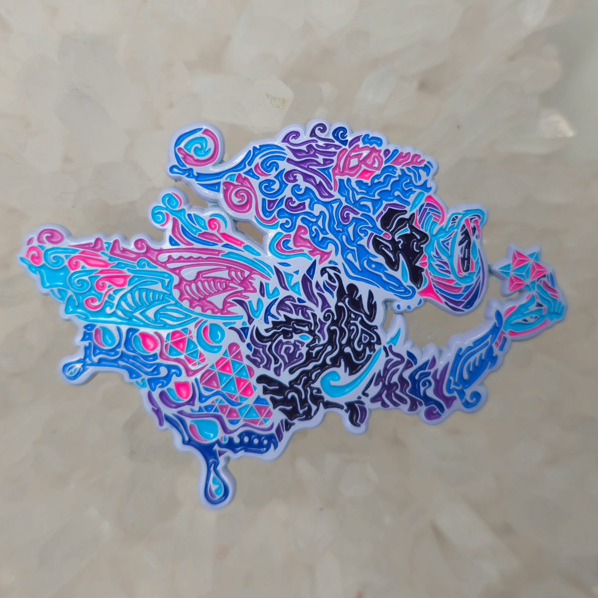 Lion Elephant Snake Cloud Creature V4 Lex Newtho Archangel Trippy Psychedelic Art 3D Enamel Pins Hat Pins Lapel Pin Brooch Badge Festival Pin