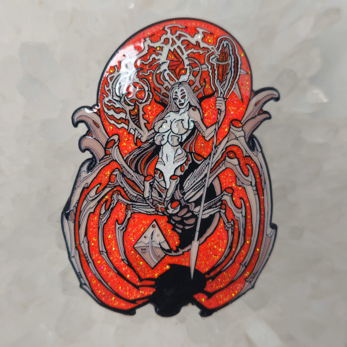Arachne Spider Deity V3 Underworld Goddess Enamel Pins Hat Pins Lapel Pin Brooch Badge Festival Pin