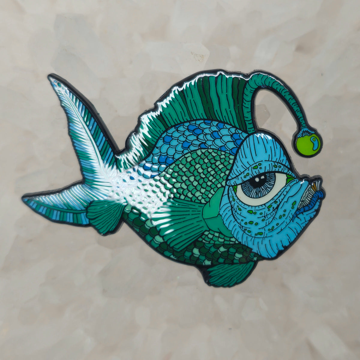 Angler Fish V2 Psychedelic Animal Art Enamel Pins Hat Pins Lapel Pin Brooch Badge Festival Pin