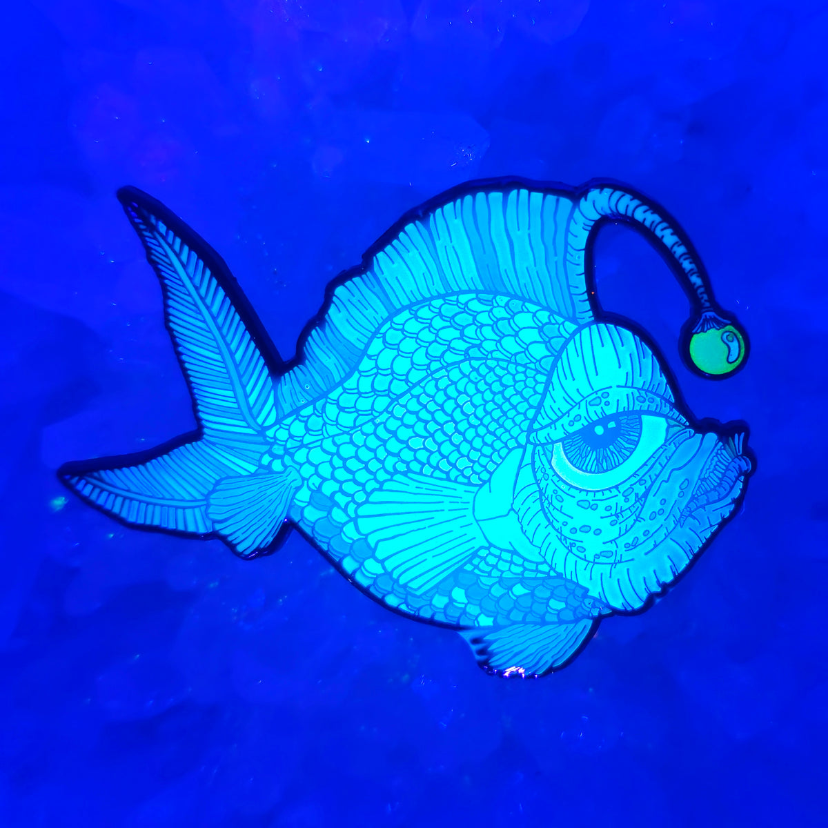Angler Fish V2 Psychedelic Animal Art Enamel Pins Hat Pins Lapel Pin Brooch Badge Festival Pin