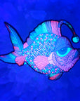 Angler Fish V3 Psychedelic Animal Art Enamel Pins Hat Pins Lapel Pin Brooch Badge Festival Pin