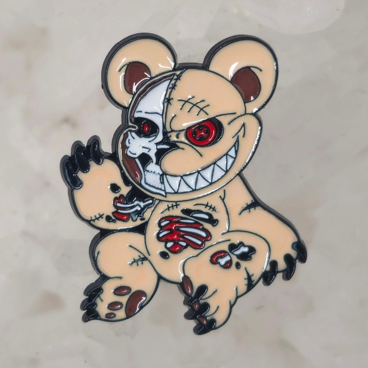 Terror Teddy Bear Cute Horror Pins Hat Pins Lapel Pin Brooch Badge Festival Pin