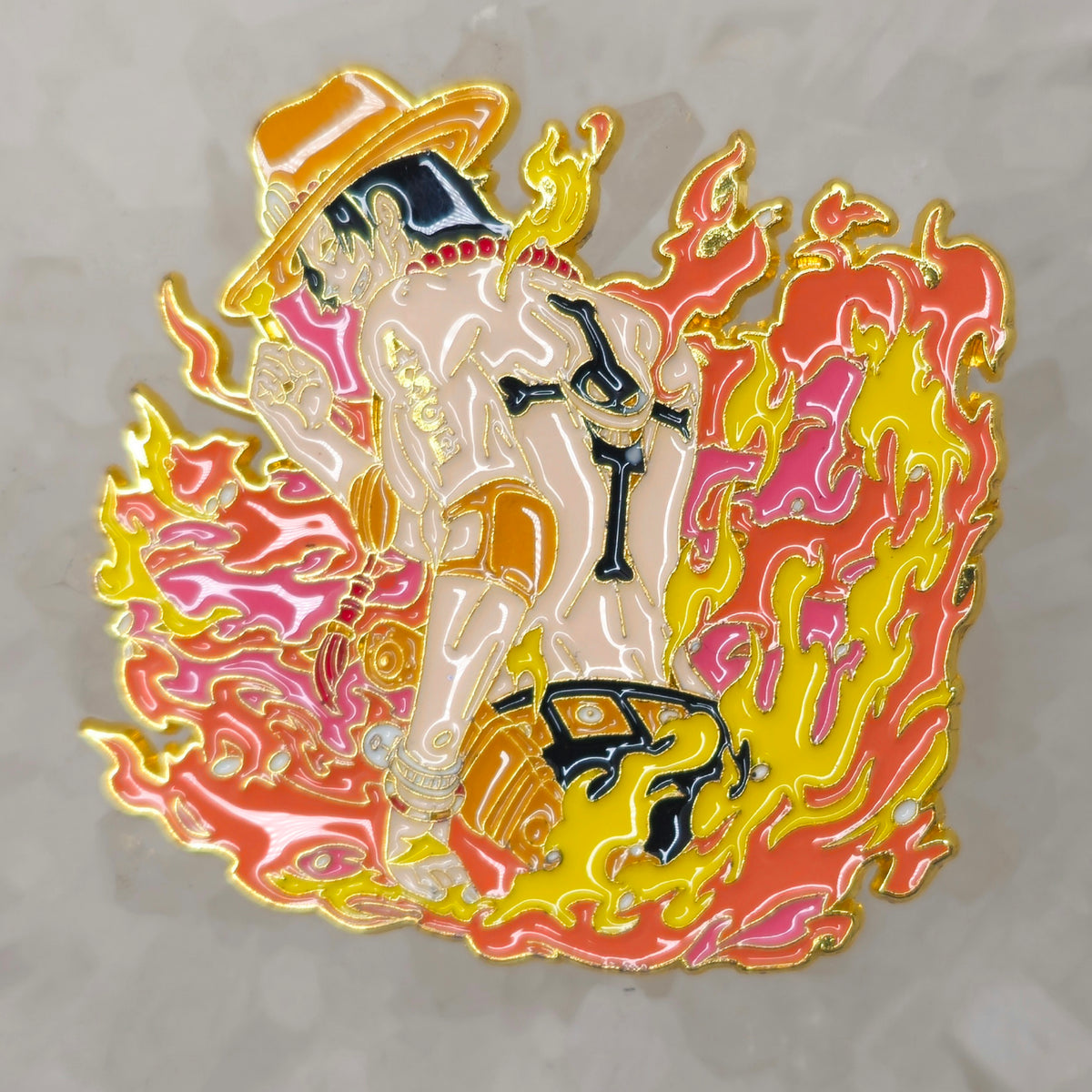 One Anime Piece Gold D Roger Enamel Pins Hat Pins Lapel Pin Brooch Badge Festival Pin