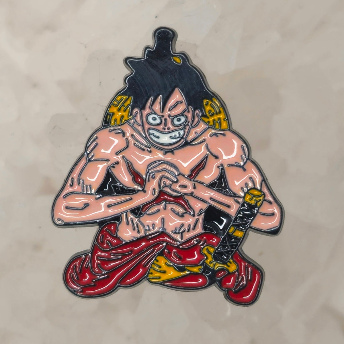 Luffy Focused Attack One Anime Piece Manga Enamel Pins Hat Pins Lapel Pin Brooch Badge Festival Pin