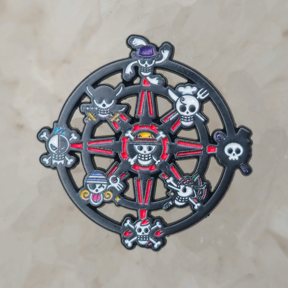 One Japanese Piece Pirate Skull Anime Manga Cartoon Art Enamel Pins Hat Pins Lapel Pin Brooch Badge Festival Pin