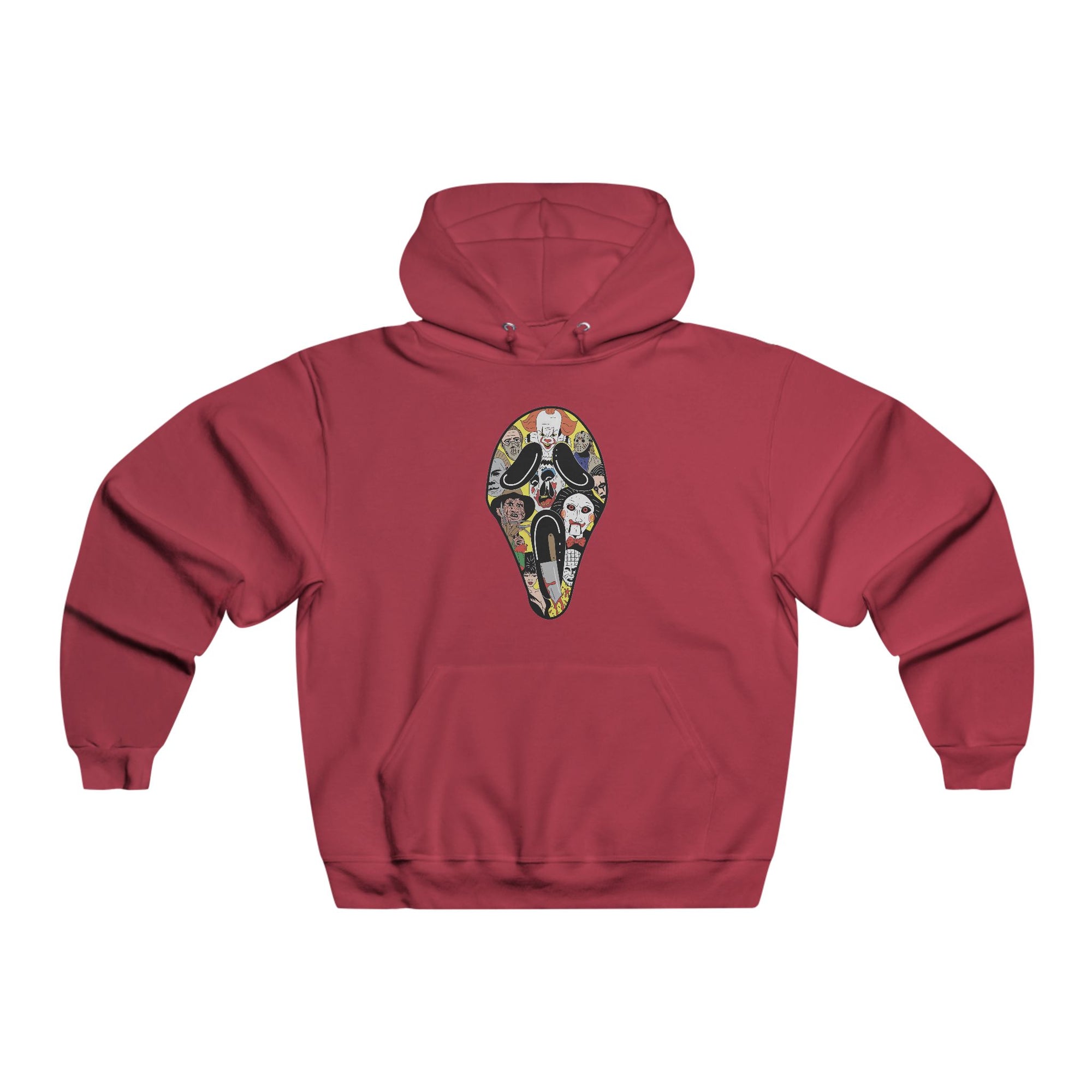 Dont Scream Ghostface Horror Slasher Scary Hoodie 2 Sided Men&#39;s Hooded Sweatshirt By Mythical Merch &amp; Erin Barnhart