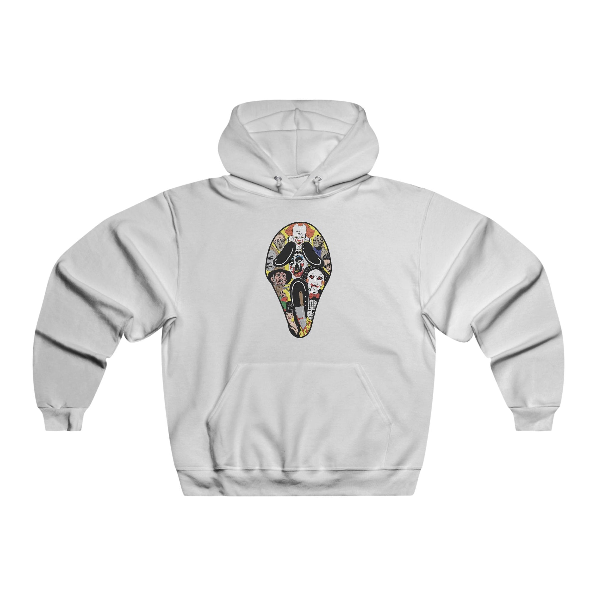 Dont Scream Ghostface Horror Slasher Scary Hoodie 2 Sided Men&#39;s Hooded Sweatshirt By Mythical Merch &amp; Erin Barnhart