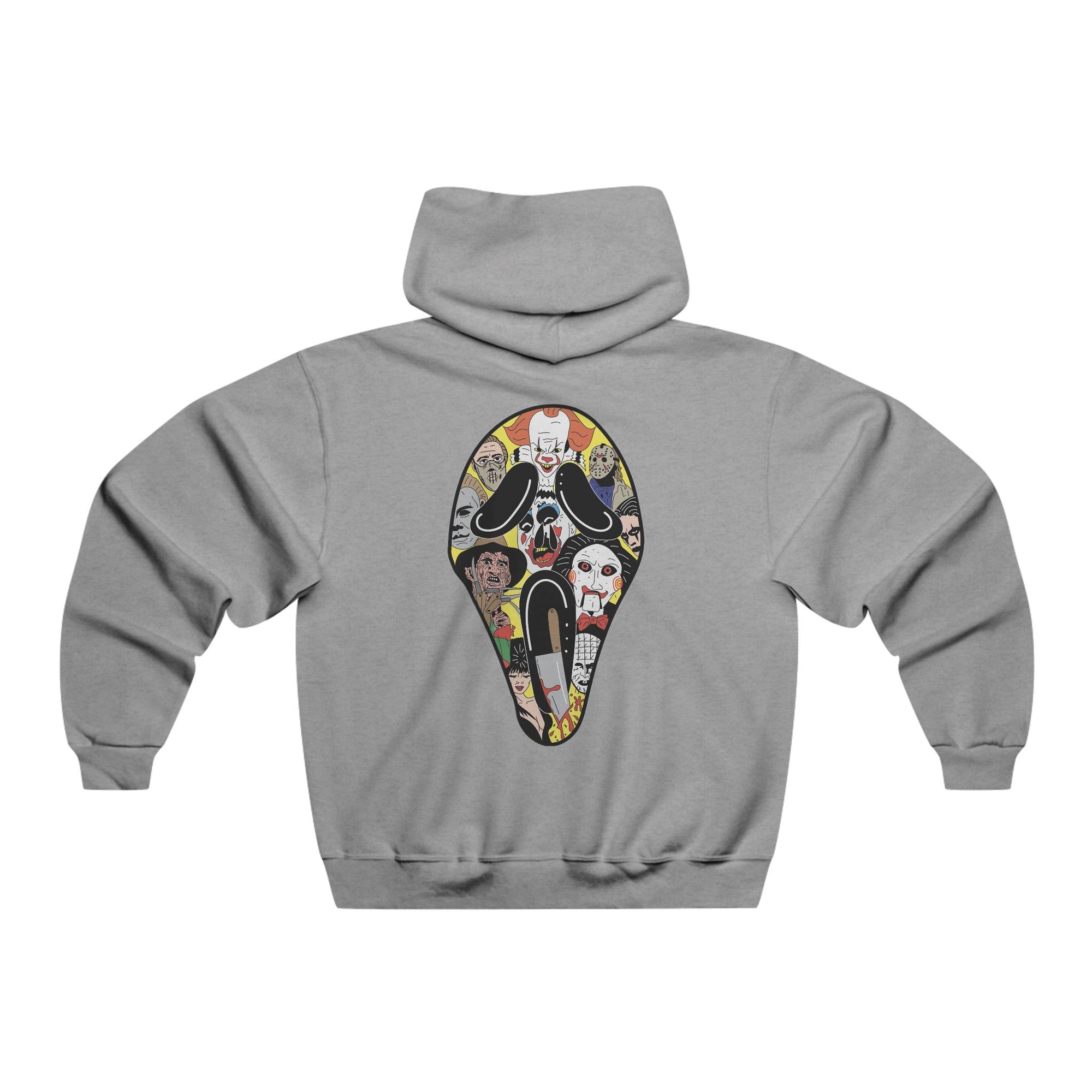 Dont Scream Ghostface Horror Slasher Scary Hoodie 2 Sided Men&#39;s Hooded Sweatshirt By Mythical Merch &amp; Erin Barnhart