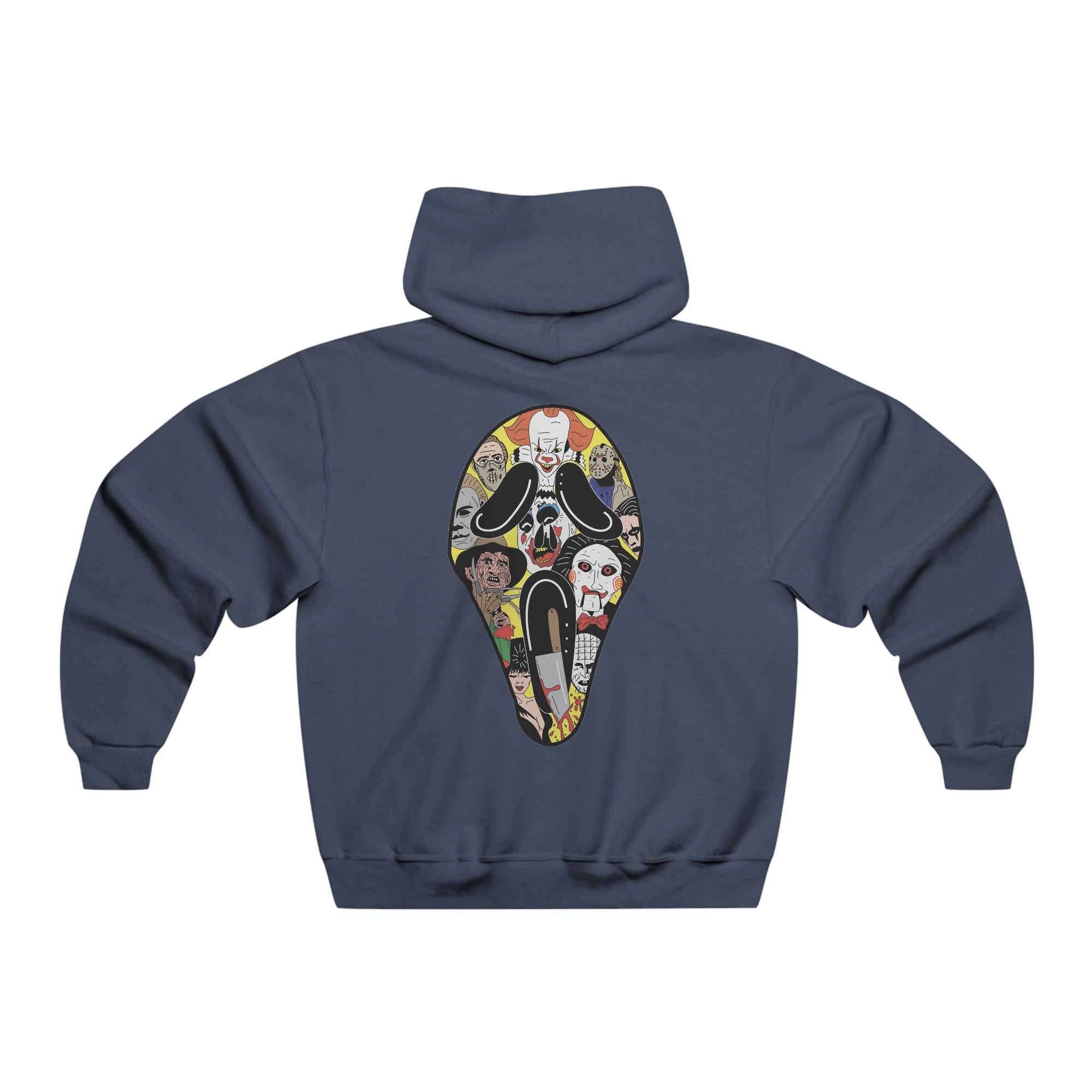 Dont Scream Ghostface Horror Slasher Scary Hoodie 2 Sided Men&#39;s Hooded Sweatshirt By Mythical Merch &amp; Erin Barnhart