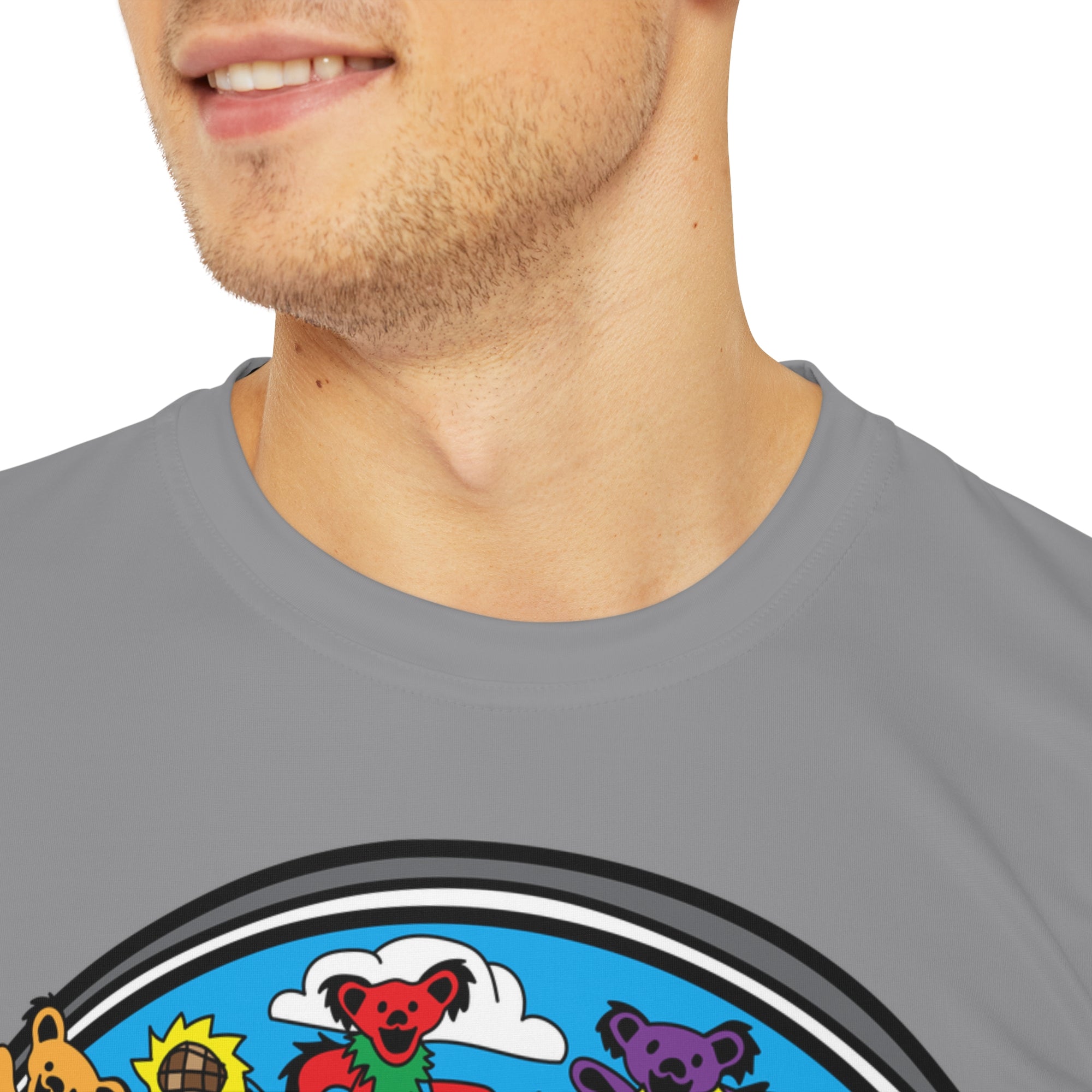 Furthur Bus Dancing Bear Crew Forever Grateful Stealie Dead Lot Men&#39;s Polyester Tee T Shirt Tshirt T-Shirt By Erin Barnhart X Mythical Merch