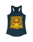 Winnie You Are Braver Meditation Pooh Buddha Bees Honeycomb Women's Ideal Racerback Tank