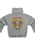 Fire Mushroom Cluster Shroom Hoodie 2 Sided Men's Hooded Sweatshirt By Erin Barnhart X Mythical Merch