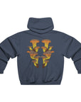 Fire Mushroom Cluster Shroom Hoodie 2 Sided Men's Hooded Sweatshirt By Erin Barnhart X Mythical Merch