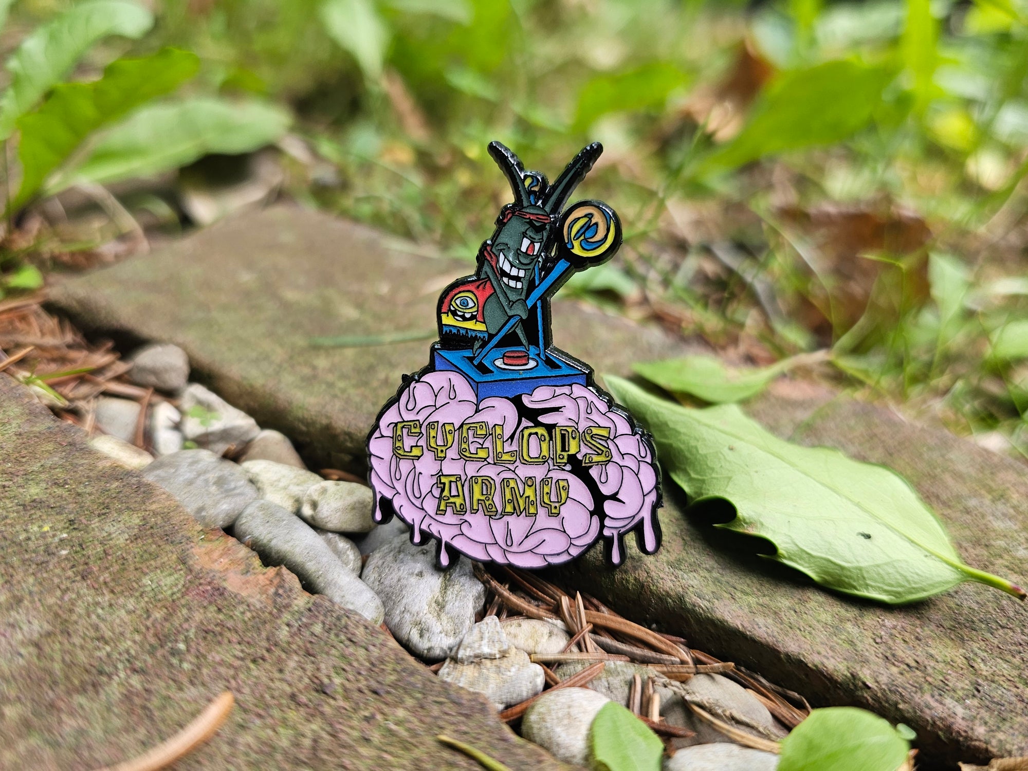 Goblin Rave Cyclops Plankton Riddim Army Goblin Edm Rave Dubstep Glow Enamel Pins ...