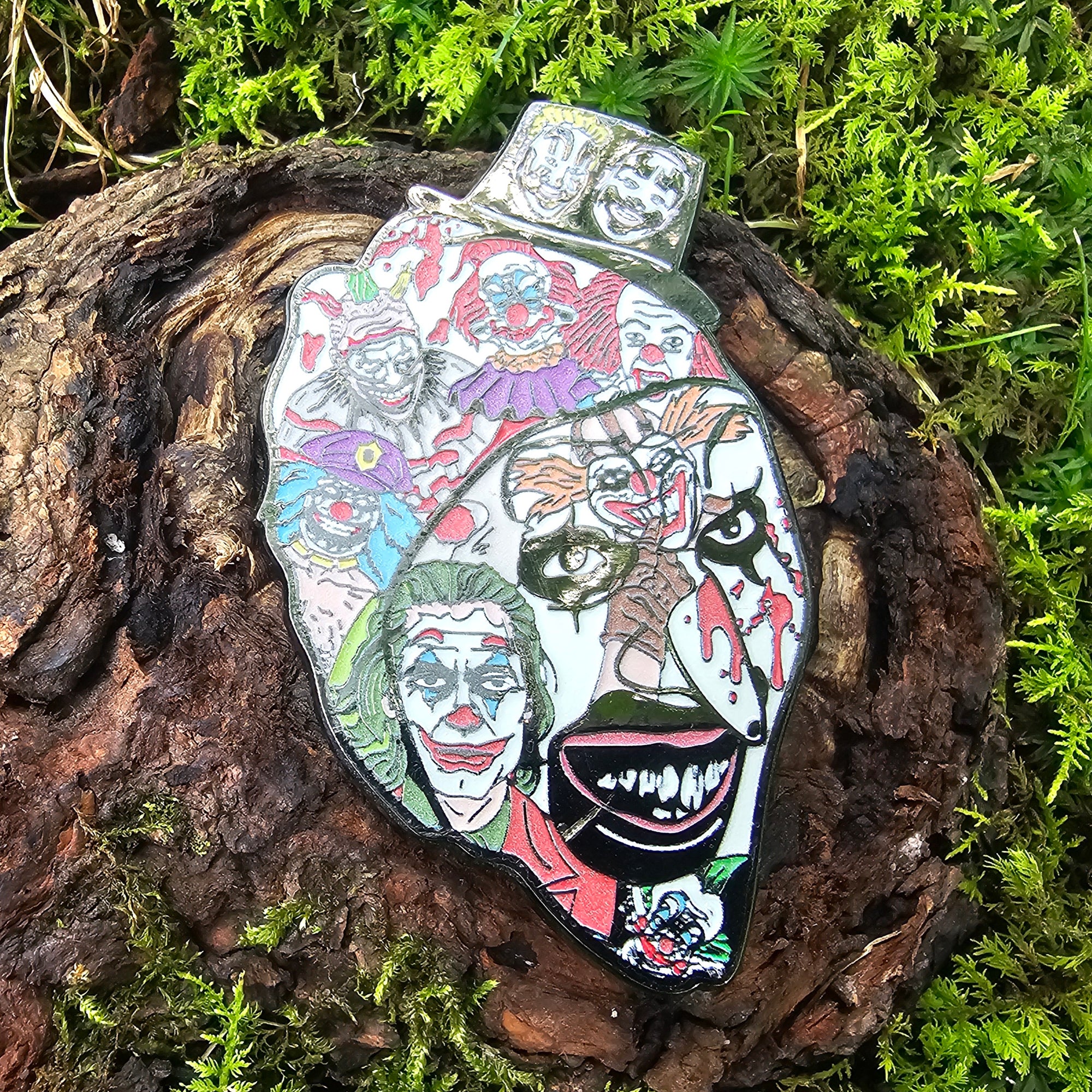 Filled With Evil Terrifier Clown Curse Horror Carnival Glow Enamel Pins Limited Edition Hat Pins Lapel Pin Brooch Badge Festival Pin