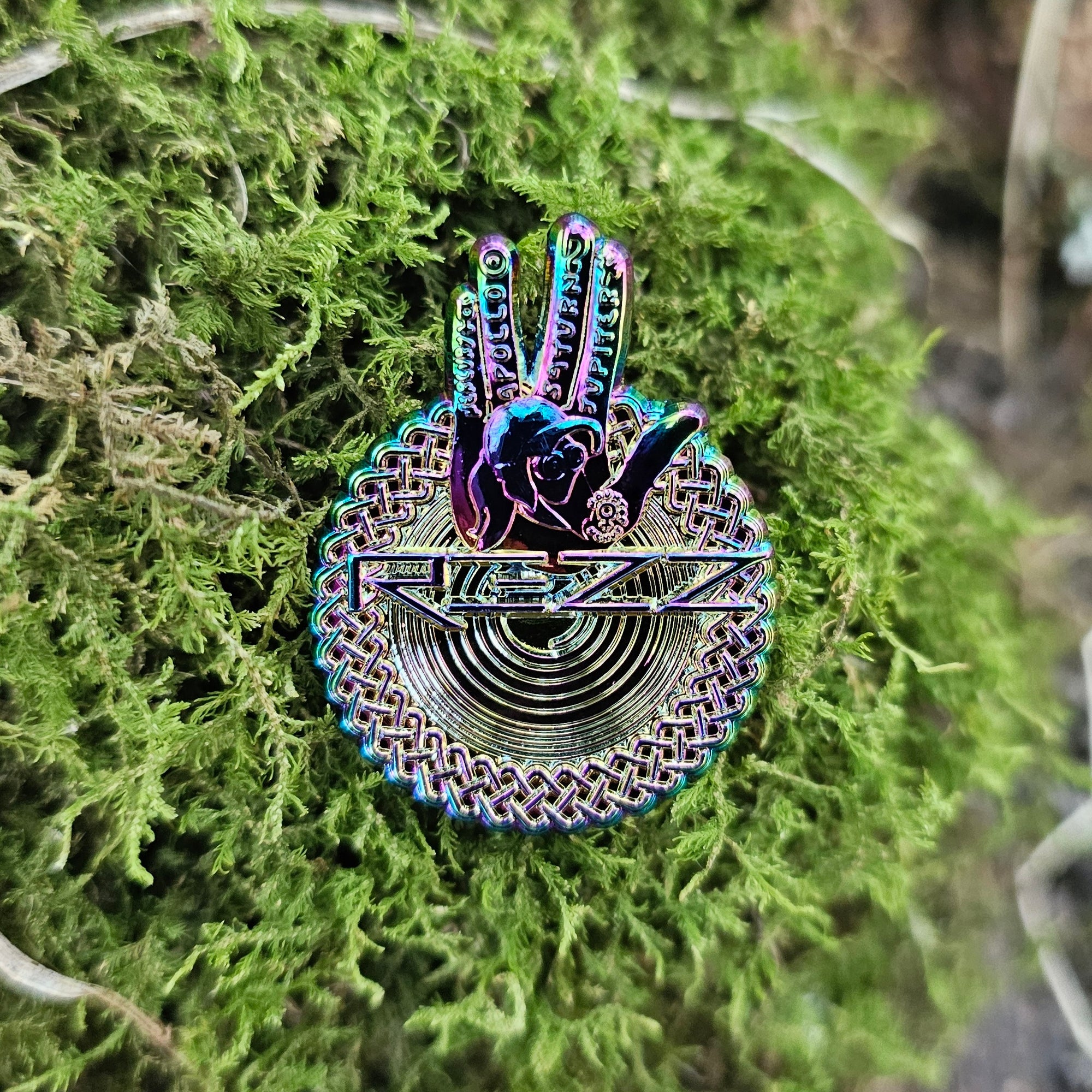 Rezz Hypnotic Hand Palm Reading Dubstep Edm Dj 3D Metal Enamel Pins Limited Edition Hat Pins Lapel Pin Brooch Badge Festival Pin