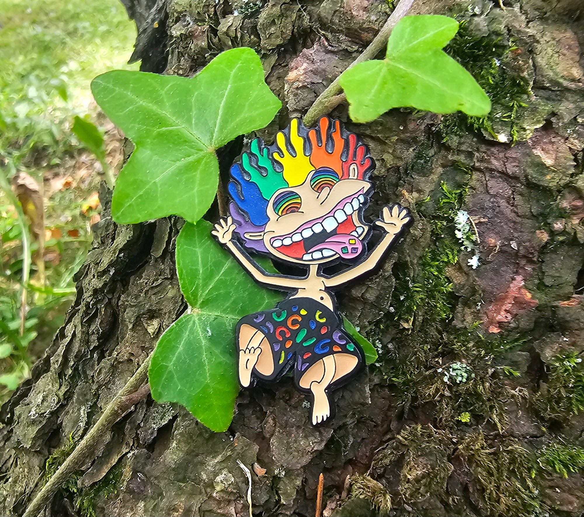 10 Pack - Wild Psychedelic Warrior Donnie Thornberry Trippy Thornberries Family Limited Glow Edition Enamel Pins Wholesale Hat Pins Lapel Pin Bulk Brooch Badge Festival Pin