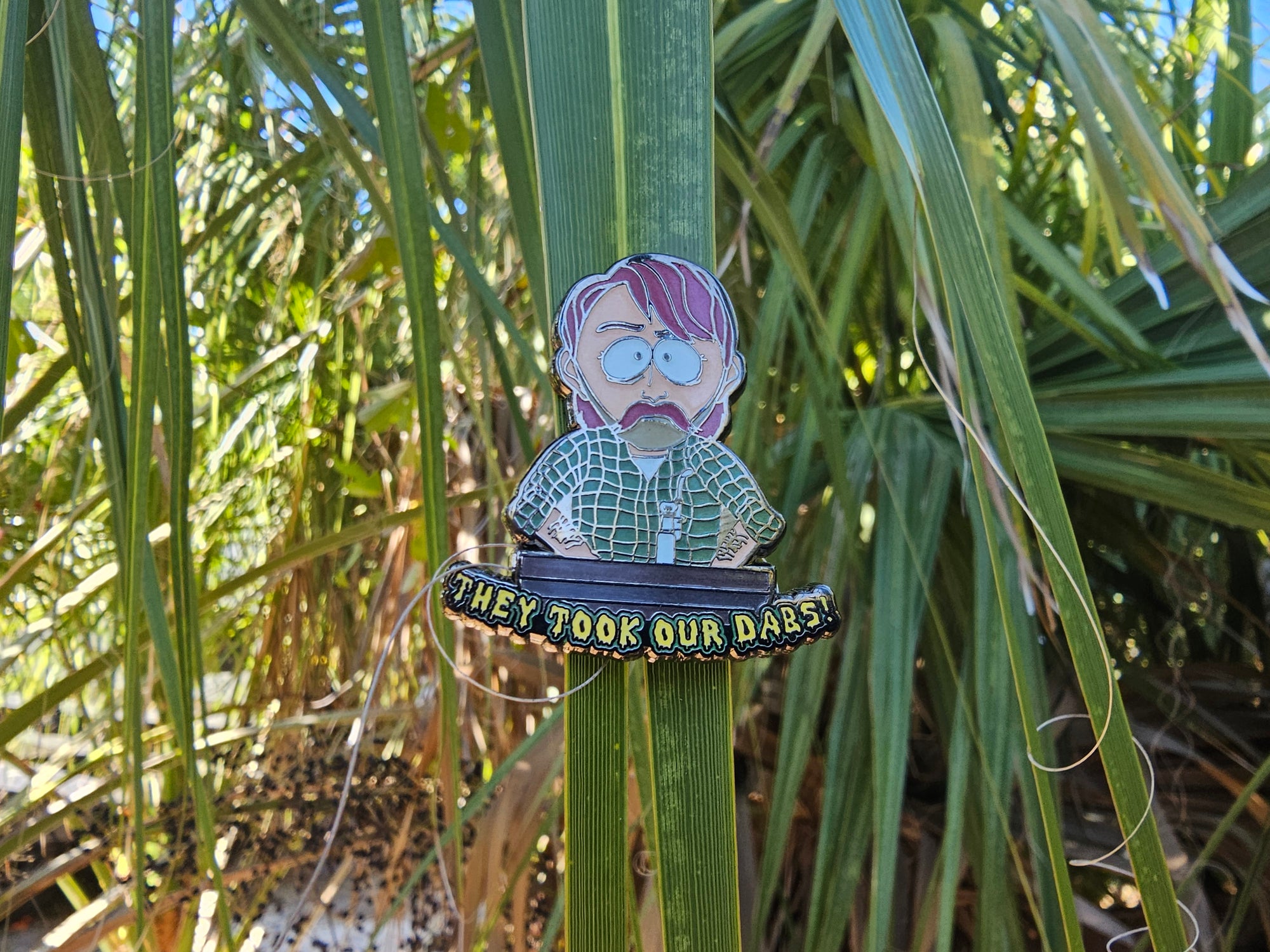 They Took Our Dabs South Park Redneck They Too Our Jobs Weed 420 Glow Enamel Pins Hat Pins Lapel Pin Brooch Badge Festival Pin