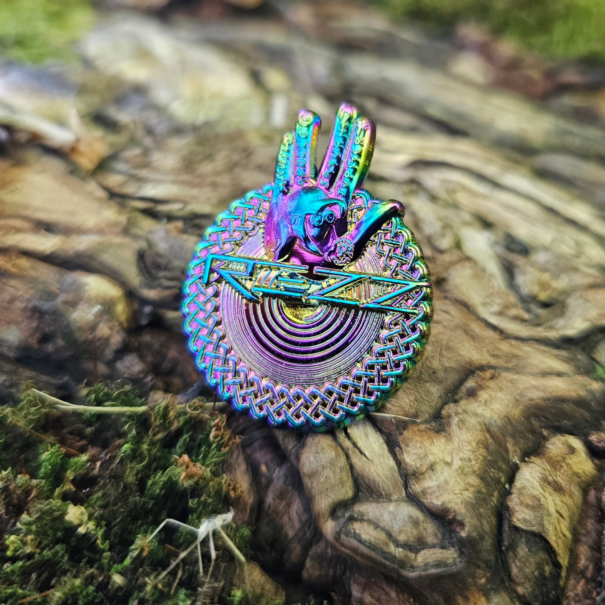 Rezz Hypnotic Hand Palm Reading Dubstep Edm Dj 3D Metal Enamel Pins Limited Edition Hat Pins Lapel Pin Brooch Badge Festival Pin
