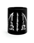 Mythical Merch Classic M Logo Coffee Cup 11oz Black Mug