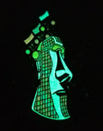 Easter Island Bass Head Music EDM Dance Disco Rainbow Glow Enamel Pins Hat Pins Lapel Pin Brooch Badge Festival Pin