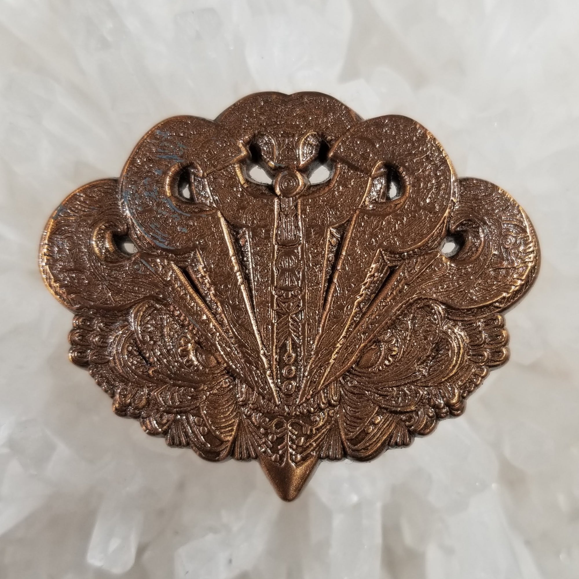 Owl Ancestors Psychedelic Art Bird Bronze 3D Metal Enamel Pins Hat Pins Lapel Pin Brooch Badge Festival Pin