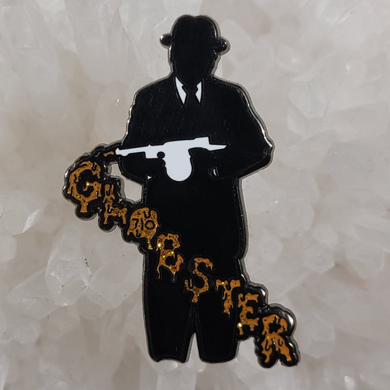 Mobsters Globsters Dab 710 Mafia Weed Tommy Gun Enamel Pins Hat Pins Lapel Pin Brooch Badge Festival Pin