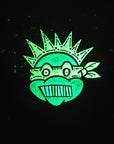 Teenage Mutant Ween Ninja Turtle Michelangelo Orange Boog Boognish Mashup Jam Band Music Glow Enamel Hat Pin