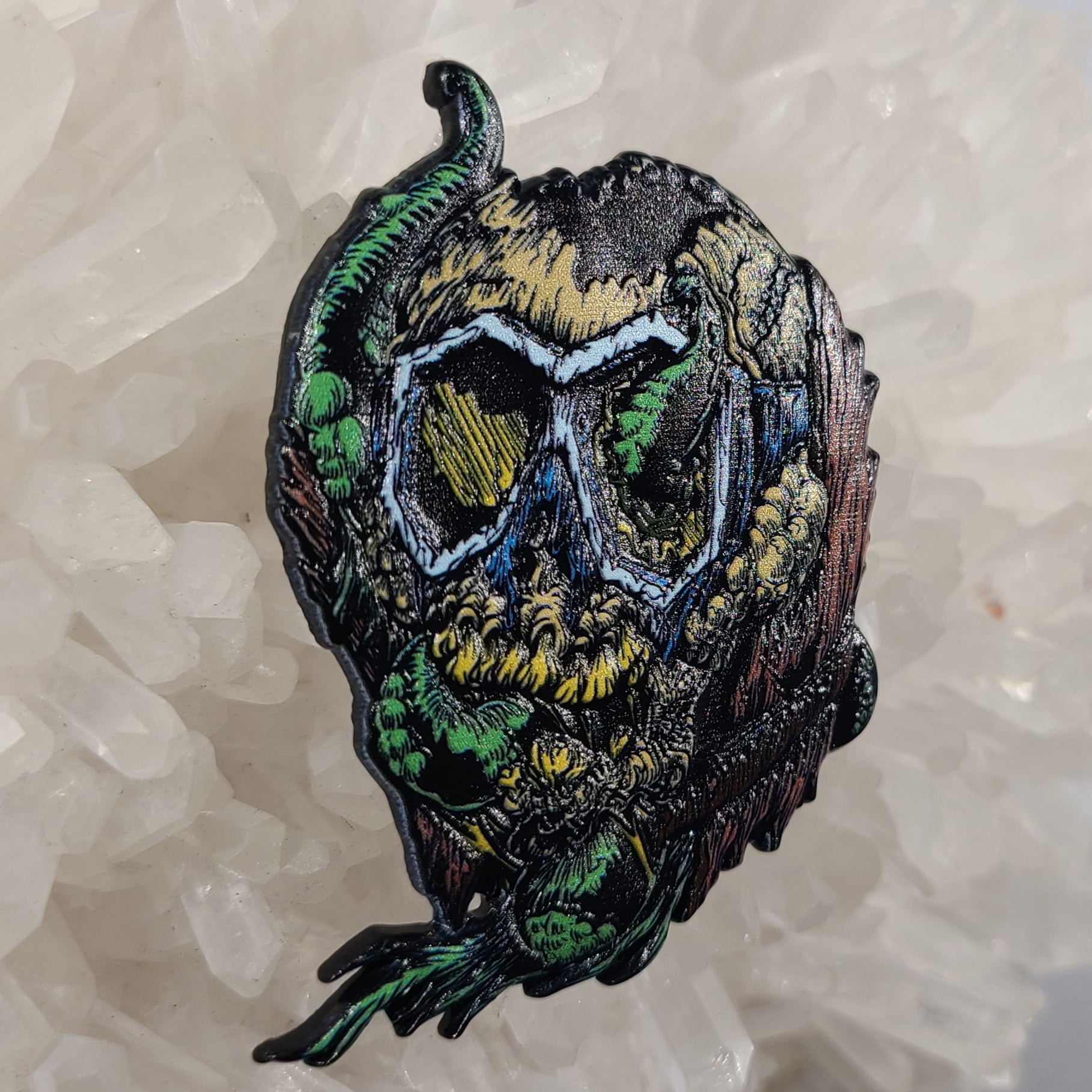 Tok Evil Sunken Scuba Steve Big Daddy Snorkel Skull 3D Enamel Hat Pin