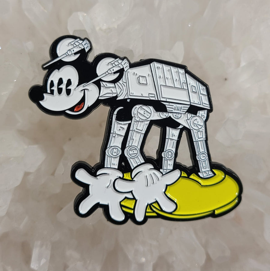 Mickey ATAT Mouse Pin Wars At-at Sith Cartoon Enamel Pins Hat Pins Lapel Pin Brooch Badge Festival Pin