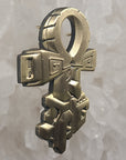 Ancient Egyptian 3D Copper Gold Metal Ankh Enamel Pins Hat Pins Lapel Pin Brooch Badge Festival Pin