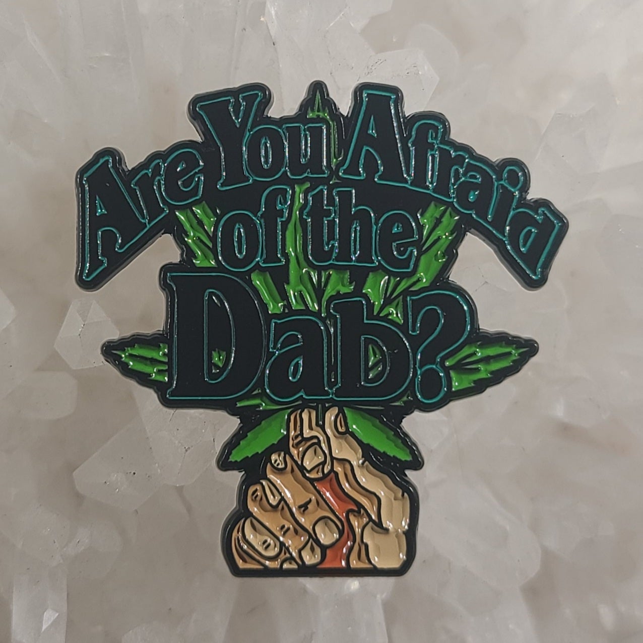 5 Pack - Are You Afraid Of The Dab Afraid Of The Dark Weed Wholesale Enamel Pins Hat Pins Lapel Pin Brooch Badge Festival Pin