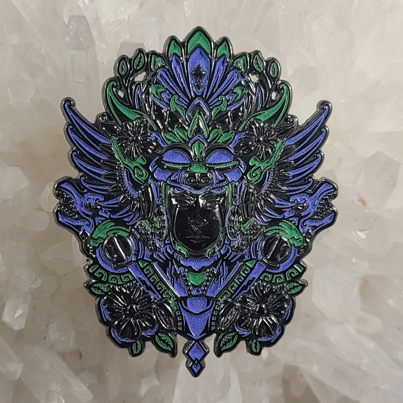 Dragon Knight Flower Wing Goddess Lakeside Edition 3D Metal Enamel Pins Hat Pins Lapel Pin Brooch Badge Festival Pin