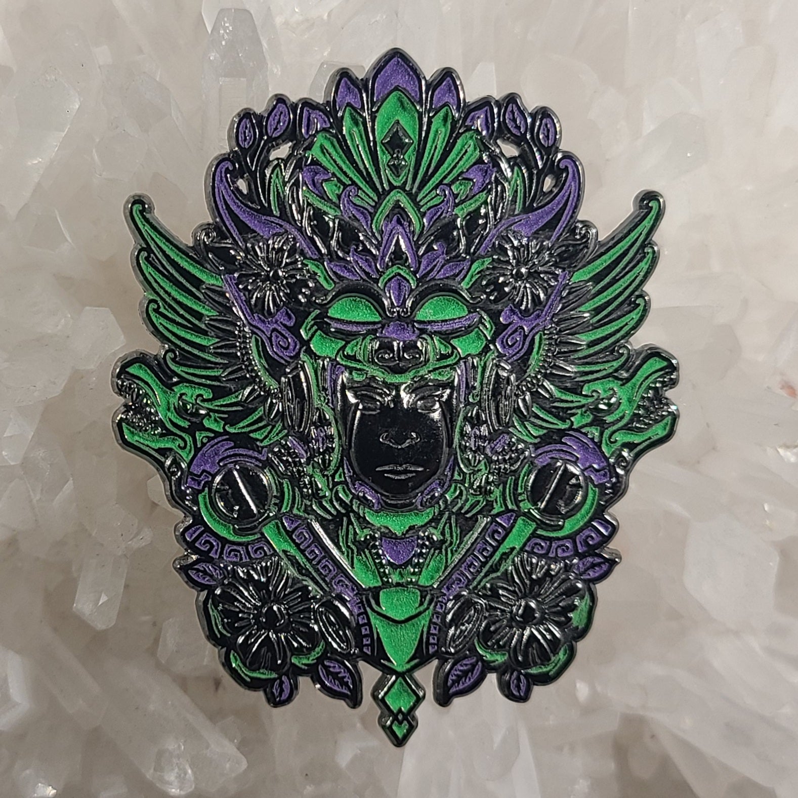 Dragon Knight Flower Wing Goddess Thc Edition 3D Metal Enamel Pins Hat Pins Lapel Pin Brooch Badge Festival Pin