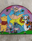 Pooh Hippie Family Festie Crew Eeyore Tigger Piglet 90s Cartoon Enamel Pin Hat Pin Lapel Pin Brooch Badge Festival Pin