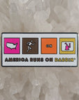 America Runs On Dabbin Dunkin Dabs Weed Coffee Enamel Pins Hat Pins Lapel Pin Brooch Badge Festival Pin