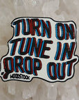 Turn On Tune In Drop Out Woodstock Festival Enamel Pins Hat Pins Lapel Pin Brooch Badge Festival Pin
