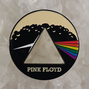 Pink Dark Side Of The Floyd Moon Stained Glass Pyramid Spectrum Enamel Hat Pin