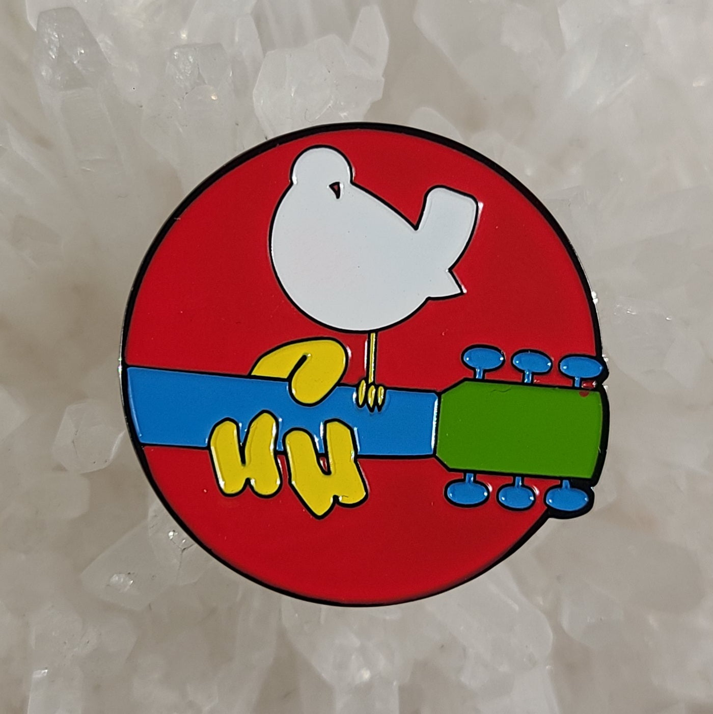 Bird Guitar Woodstock Festival Enamel Pins Hat Pins Lapel Pin Brooch Badge Festival Pin