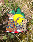 Yogi N Boo Boo Bear Trippy Picnic Stoners 60s Cartoon Enamel Pin Hat Pin Lapel Pin Brooch Badge Festival Pin