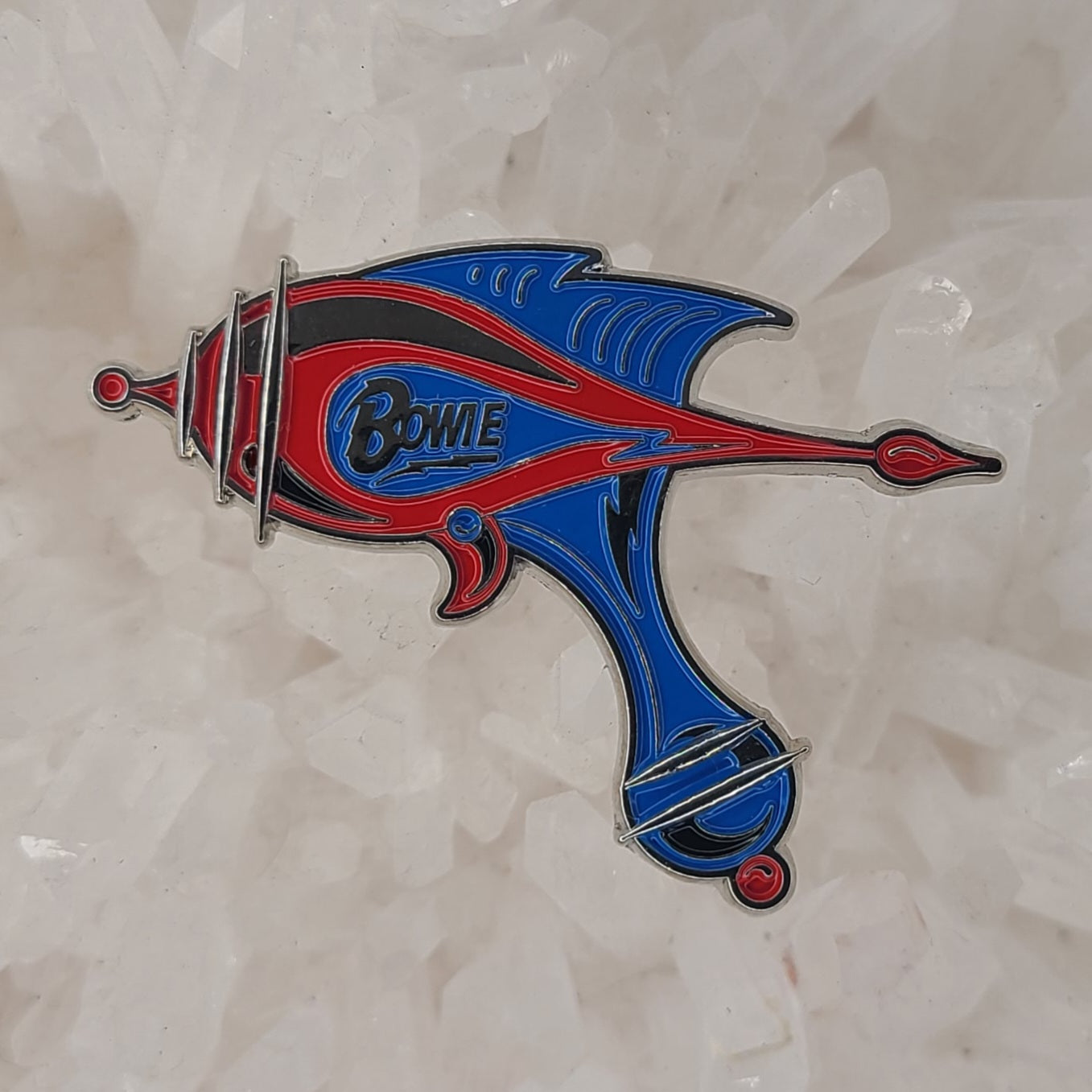 David Bowie Ray Gun Laser Rock Music Enamel Pins Hat Pins Lapel Pin Brooch Badge Festival Pinamel Hat Pin