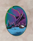 Bob Ross Northern Lights Landscape Rainbow Metal Enamel Pins Hat Pins Lapel Pin Brooch Badge Festival Pin