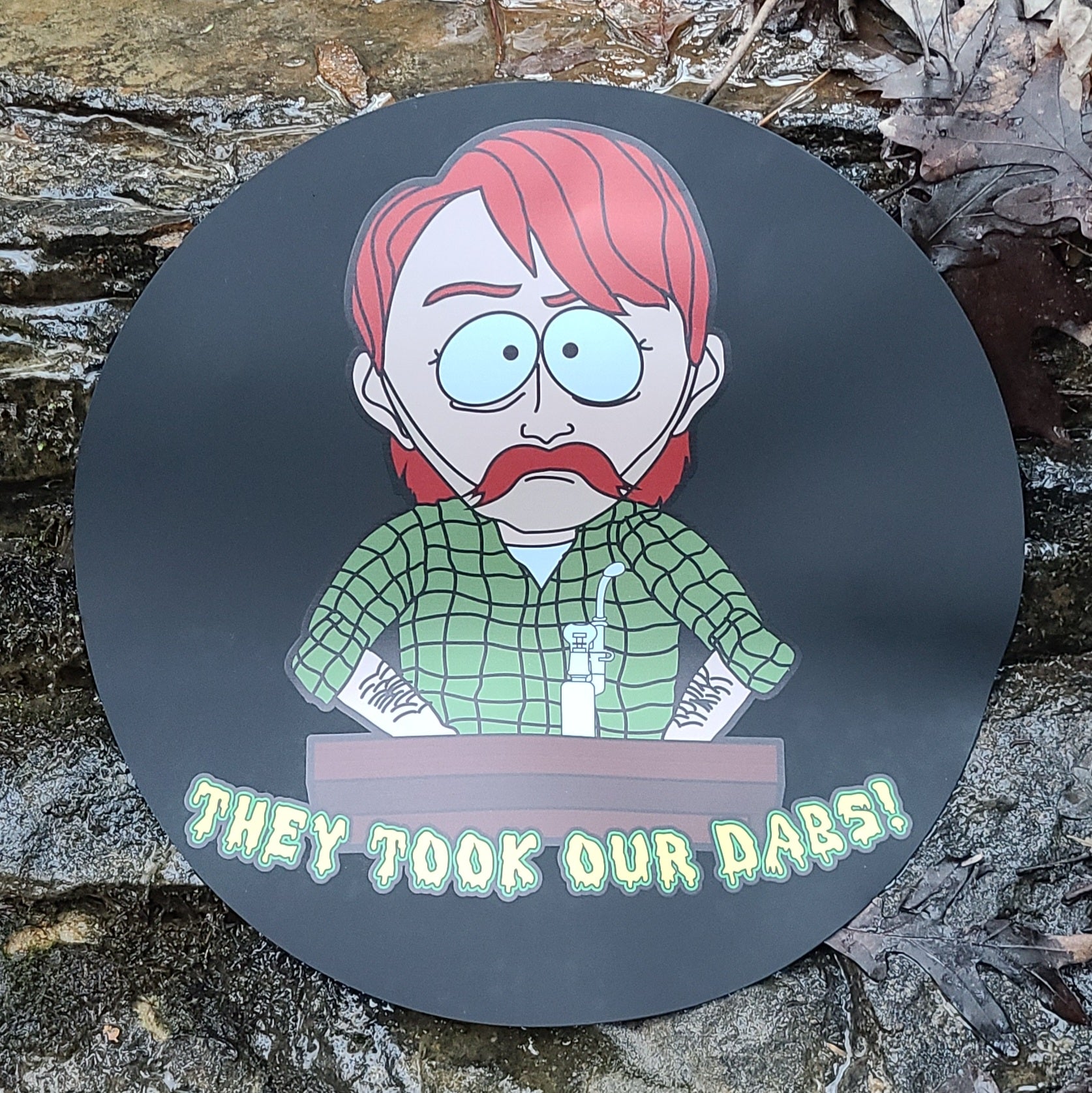 They Took Our Dabs They Took Our Jobs 90s Cartoon Dab Mat Moodmat Non Stick Heat Resistant Silicone Mood Mat Weed Pad Marijuana Mat