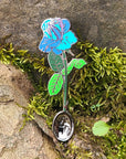 5 Pack - Zeds Blooming Rose Dead Beatz Edm Dubstep Dj Wholesale Mini Spoon Enamel Pins Hat Pins Lapel Pin Brooch Badge Festival Pin