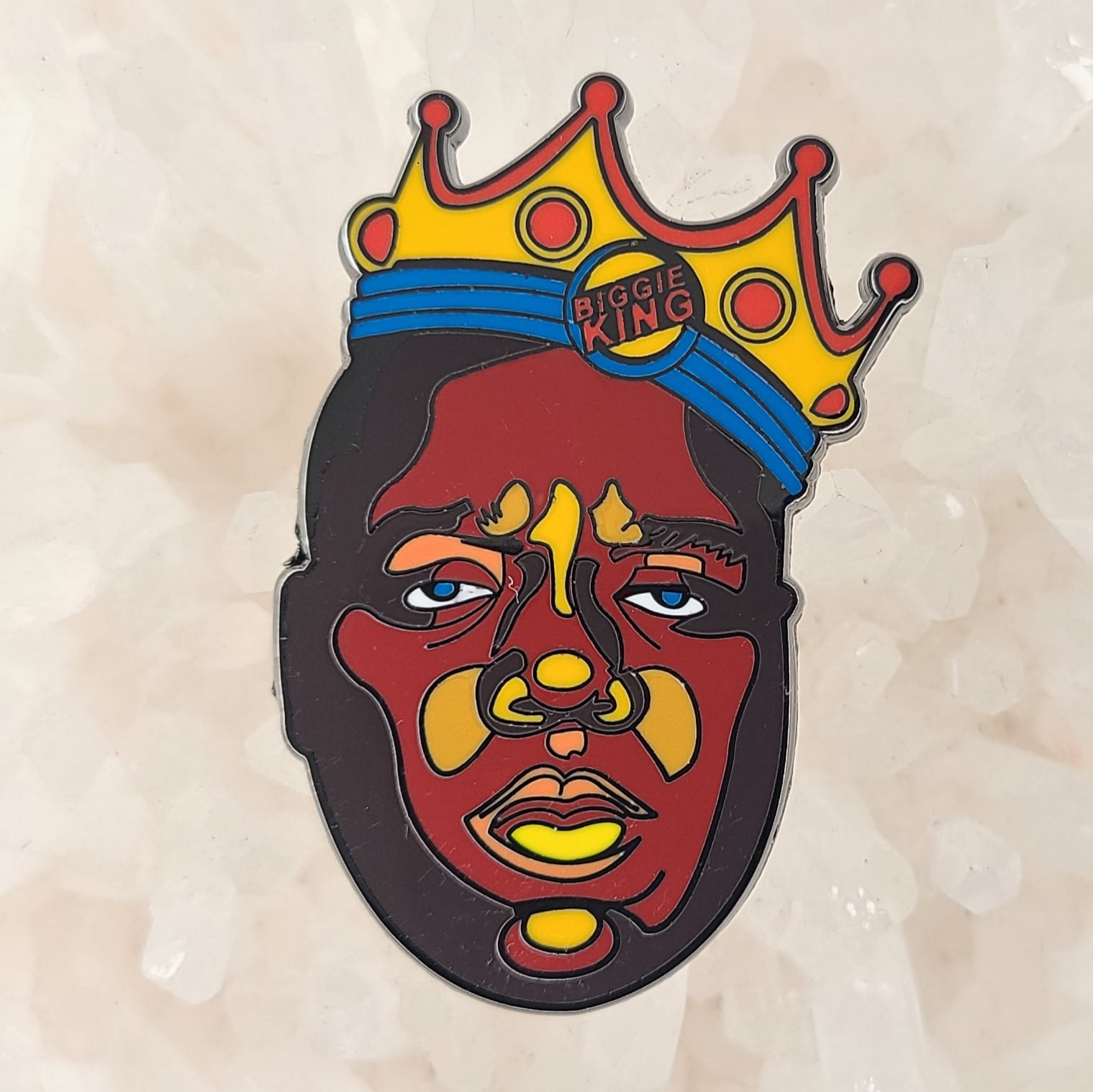 Notorious Biggie King Biggie Smalls Rap Hip Hop Enamel Pins Hat Pins Lapel Pin Brooch Badge Festival Pin