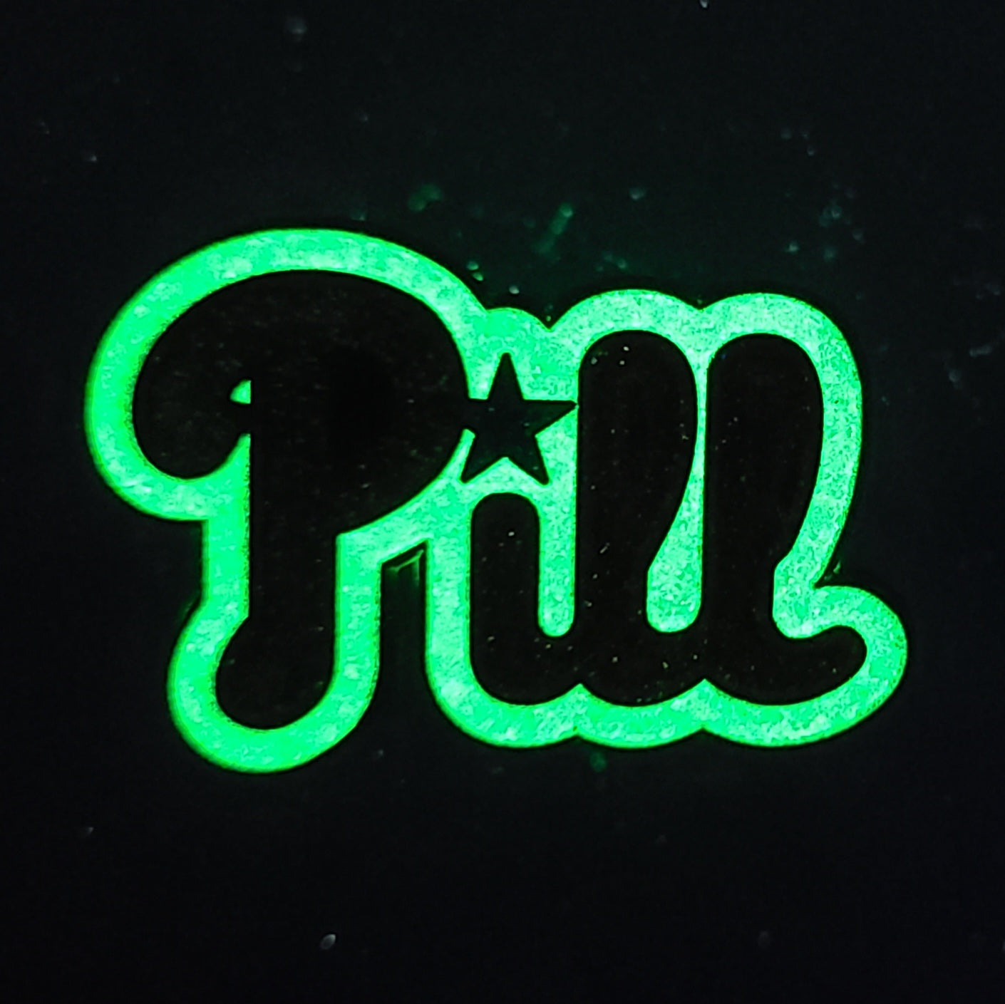 Pill Festival MLB NFL NBA Athletic Philadelphia Drug Glitter Glow Enamel Hat Pin
