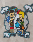 Beavis Nitrous Mafia Butthead Gloving Flow Hippie Crew Psychedelic Art 90s Cartoon Enamel Pins Hat Pins Lapel Pin Brooch Badge Festival Pin