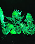 Warrior Gremlin Goblin Monster V3 Psychedelic Art Trippy Glow Enamel Hat Pin