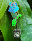 10 Pack - Blooming Rose Sub-lime Sun Punk Ska Badfish Mini Spoon Wholesale Enamel Pins Hat Pins Lapel Pin Brooch Badge Festival Pin